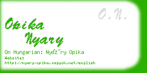 opika nyary business card